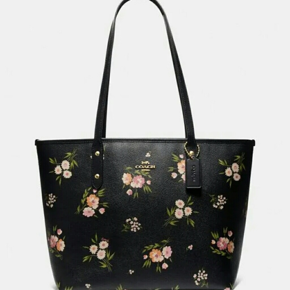 🌷NEW🌼Authentic Coach Daisy Print City Zip Tote🌷 - Picture 1 of 8